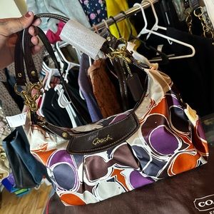 NWT Multicolor coach purse WITH dustbag